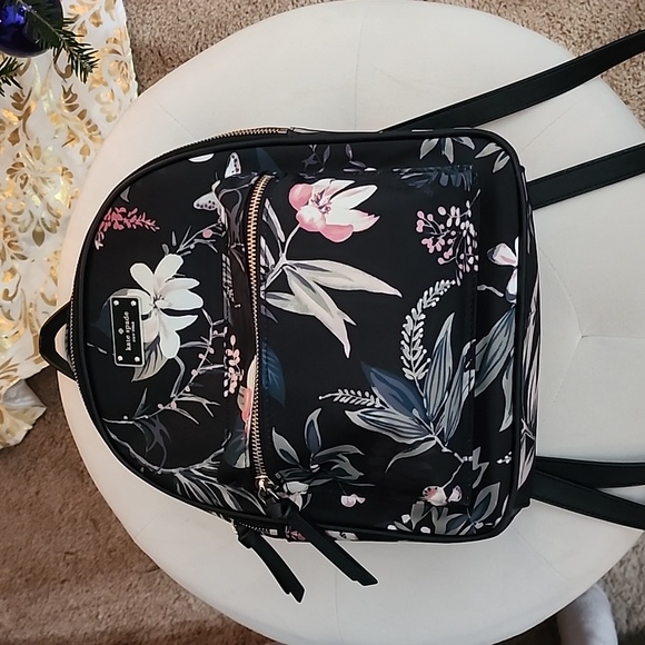 Kate Spade mini  floral backpack - Picture 1 of 6